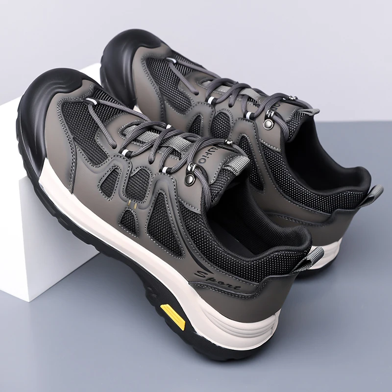 

Мужская легкая модная универсальная противоскользящая износостойкая дышащая уличная походная обувь, осенний новый стиль 38-44