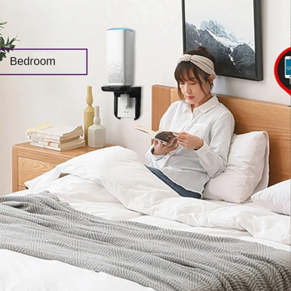 

Wall Mount Audio Bracket Punching-Free Intelligent Audio Floating Base Space Saving Storage Organizer Storage Tray Router