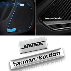 Harman Kardon Badge aluminum 3D car audio stickers For mercedes benz kia sportage cooper volkswagen Mitsubishis Cadillac focus