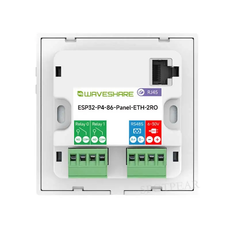 ESP32-P4 Smart 86 TV Box Development Board 4 Zoll Display TouchScreen 720x720 RS485 Relaiskamera RJ45 ETH