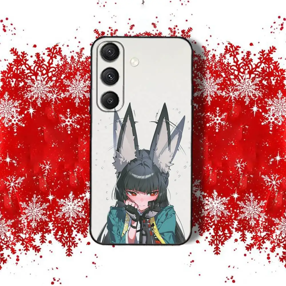 M-Miyabi CUTE H-HoshimiS لهاتف سامسونج S22,S24,S25,S23,S20,S30,S21,Ultra,4G,Plus,5G,Fe,Lite حافظة هاتف مطبوعة بالكامل باللون الأسود