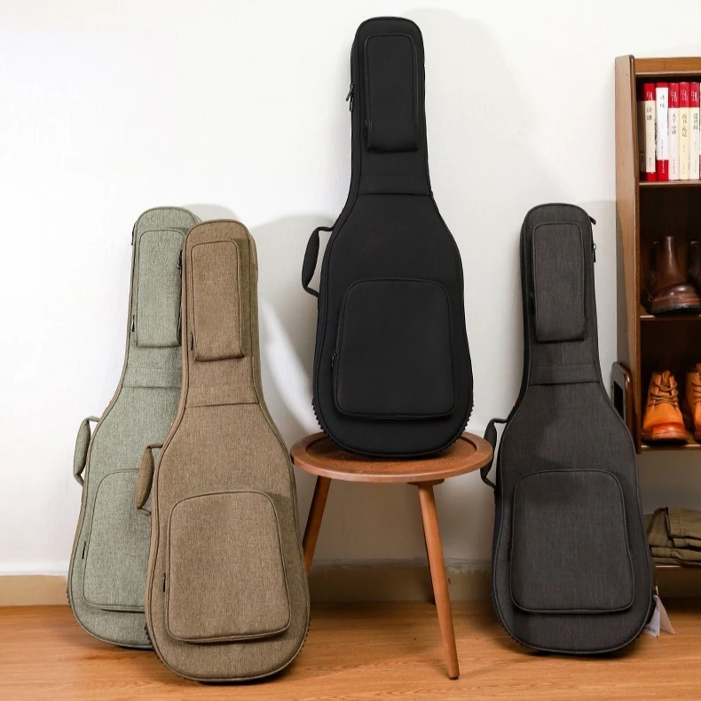 

Hooqu Electric Guitar Bag Backpack Thickened Waterproof Bass Bag Portable Bag Waterproof