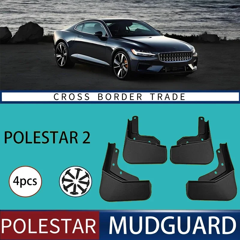 

Automotive Tire Mudguard Waterproof Splash Proof 4pcs Accessories For Polestar 2