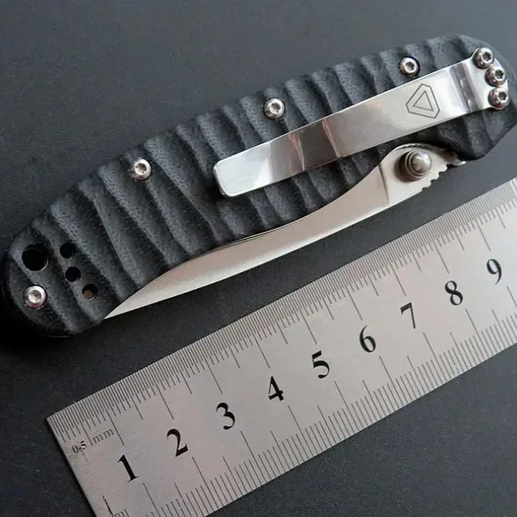 Eafengrow-cuchillo plegable R2 con superficie de luz de arena, hoja de AUS-8, mango G10, herramienta EDC para acampar al aire libre, Navajas de bolsillo de supervivencia