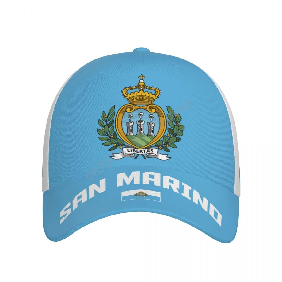 Unisexowa czapka z daszkiem z flagą San Marino, fajna czapka patriotyczna dla dorosłych, dla fanów baseballu i piłki nożnej, dla mężczyzn i kobiet.