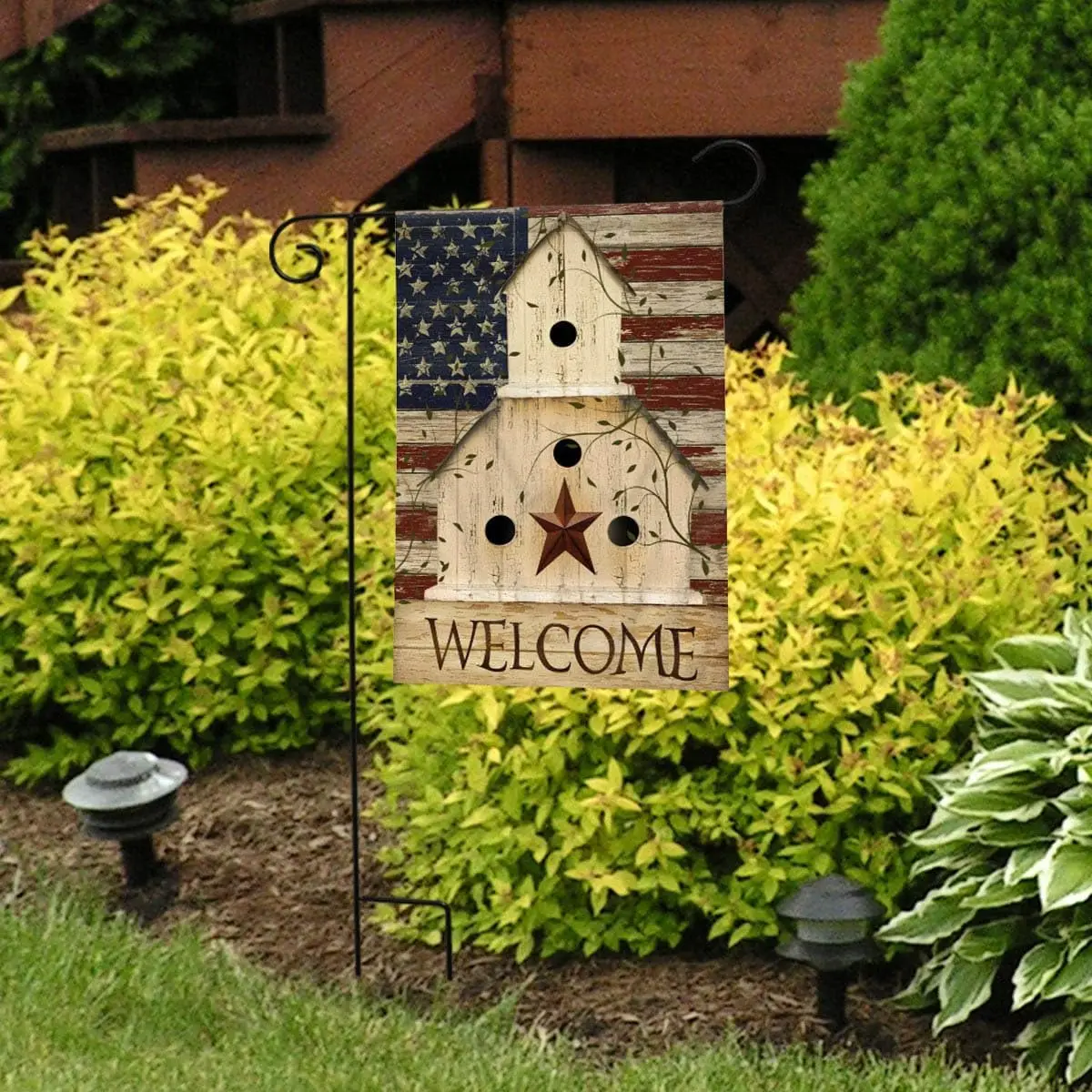 Briarwood Lane Americana Welcome Patriotic Garden Flag WWP