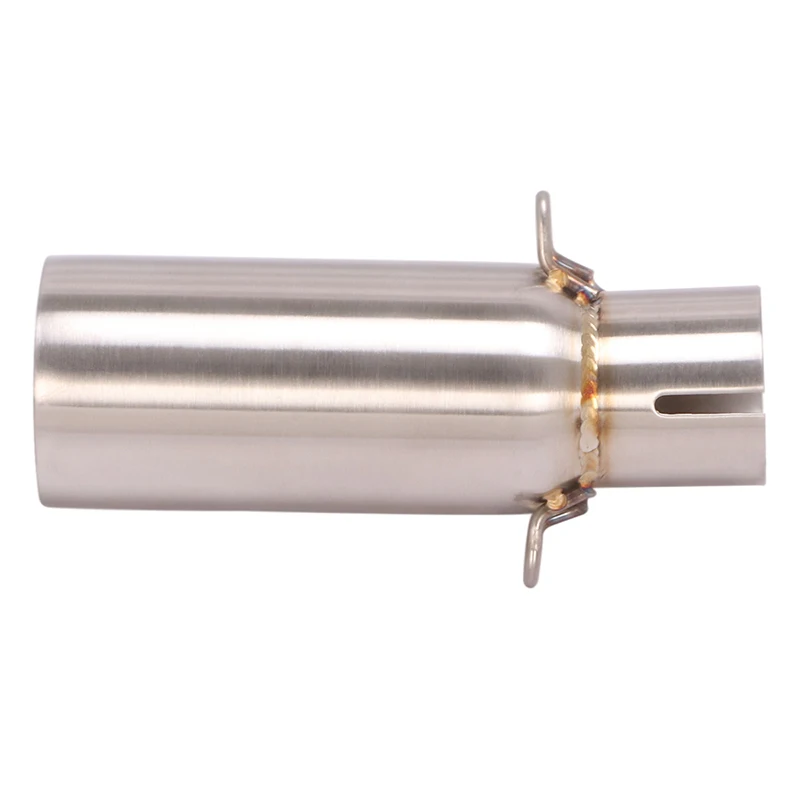 51mm Motorcycle Exhaust Stainless Steel Middler Link Pipe Muffler DB Killer Slip On For KYMCO Xciting 400 S400 2017-2025