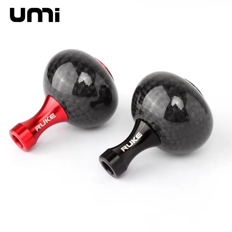 Umi DIY Poignée de moulinet de pêche en carbone avec 2 roulements et 6 rondelles pour Sh/Dai DIY, poids du levier 13,5g/pièce, diamètre 38mm, accessoire