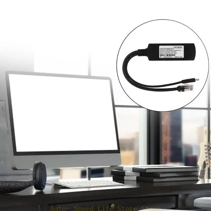02DA USB Typec Gigabits Poe Splitters 5V IEEE802.3AF Power nad eterami dla 5