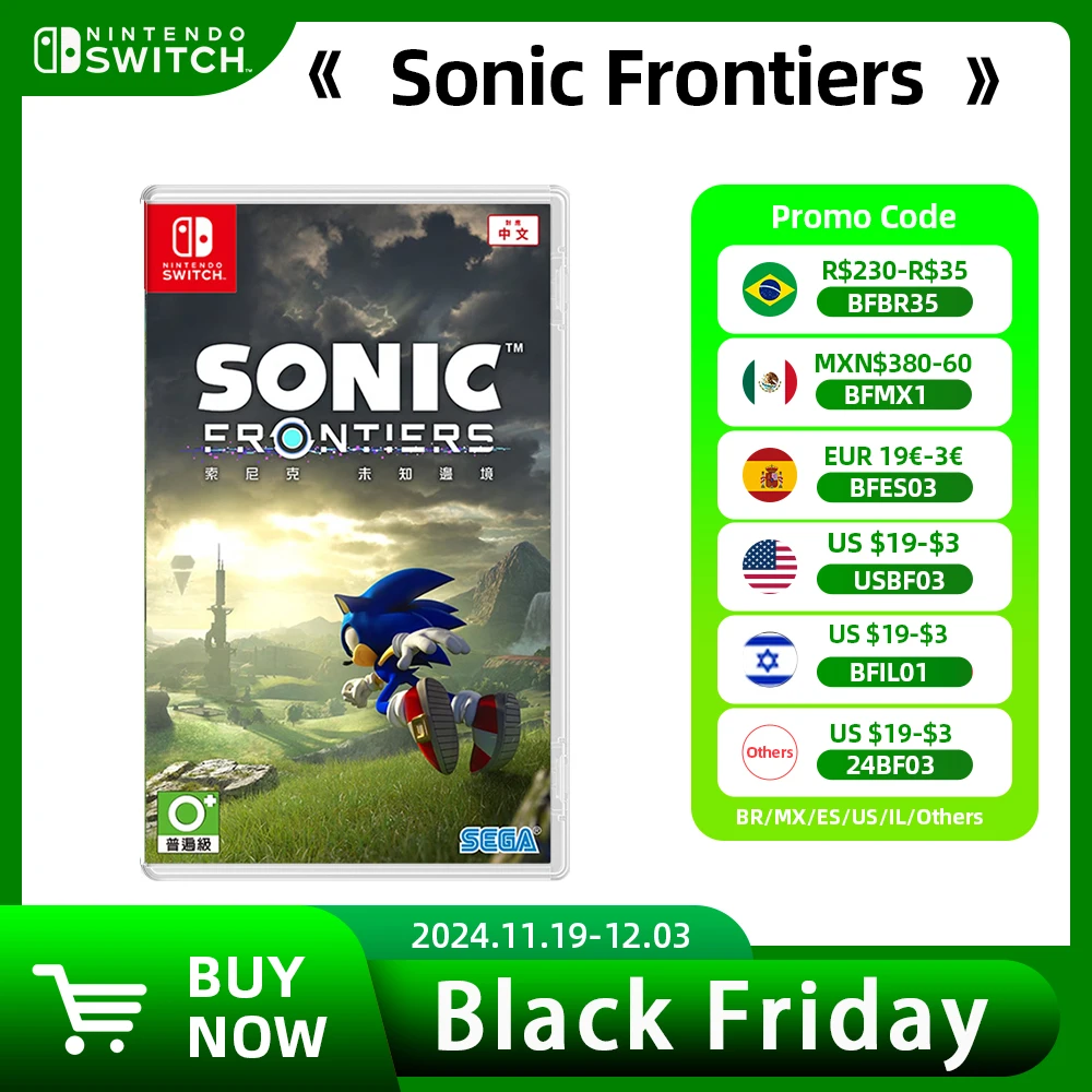 Nintendo Switch Game Deals - Sonic Frontiers - Nintendo Switch Physical Game Card RPG Genre for Switch OLED Lite