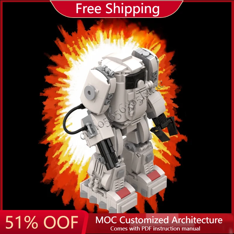 

552 PCS MOC Customize Creative Building Blocks Luxury Combat Robot Model DIY Assembly Puzzle Toy Boys Christmas Birthday Gifts