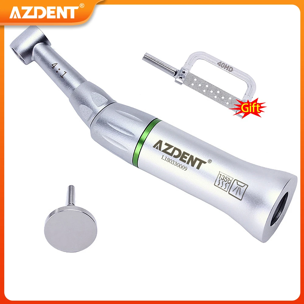 Dental 4:1 Contra Angle Interproximal Stripping AZDENT Low Speed Handpiece with 40HD Strip Dentistry Tool