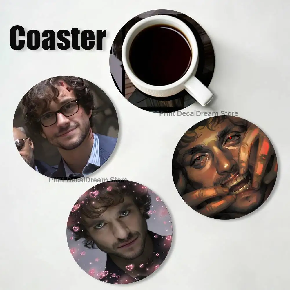 

W-Will G-Graham Cartoon Anime Cute Wooden Coaster Coffee Shop Beverage Shop Family Restaurant Cafe Decoration