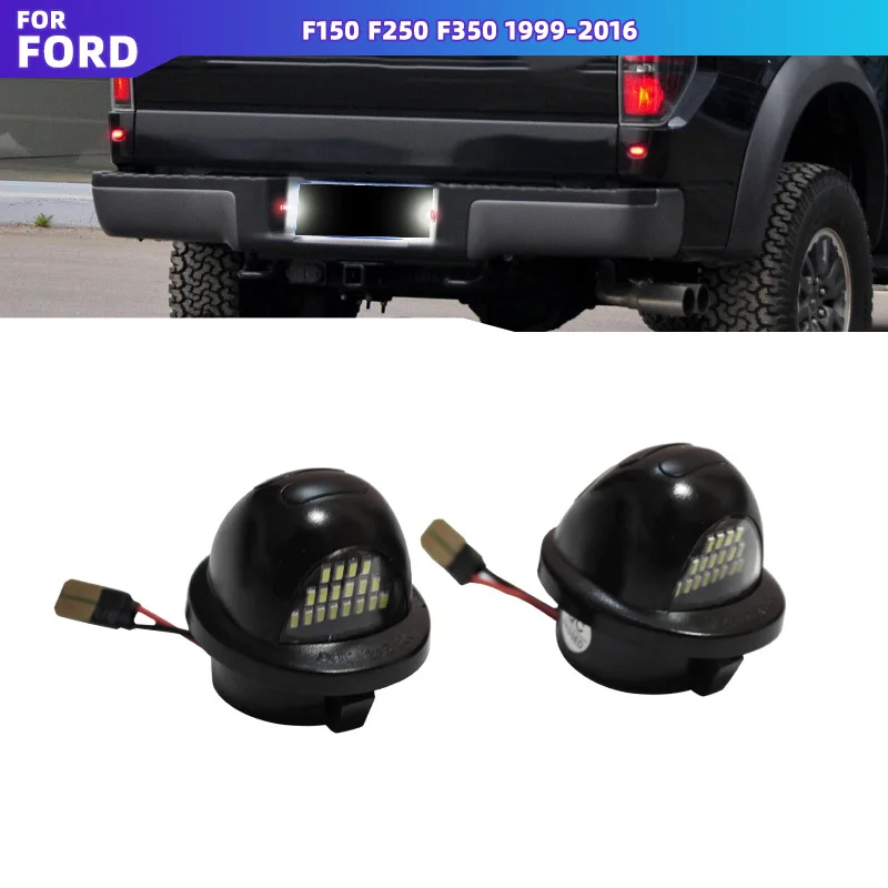 LED License Plate Tag Light Red Neon Tube Exclusive for Ford F150 F-150 F250 F-250 F-350 F350 F-450 F-550 Car Replacement Parts