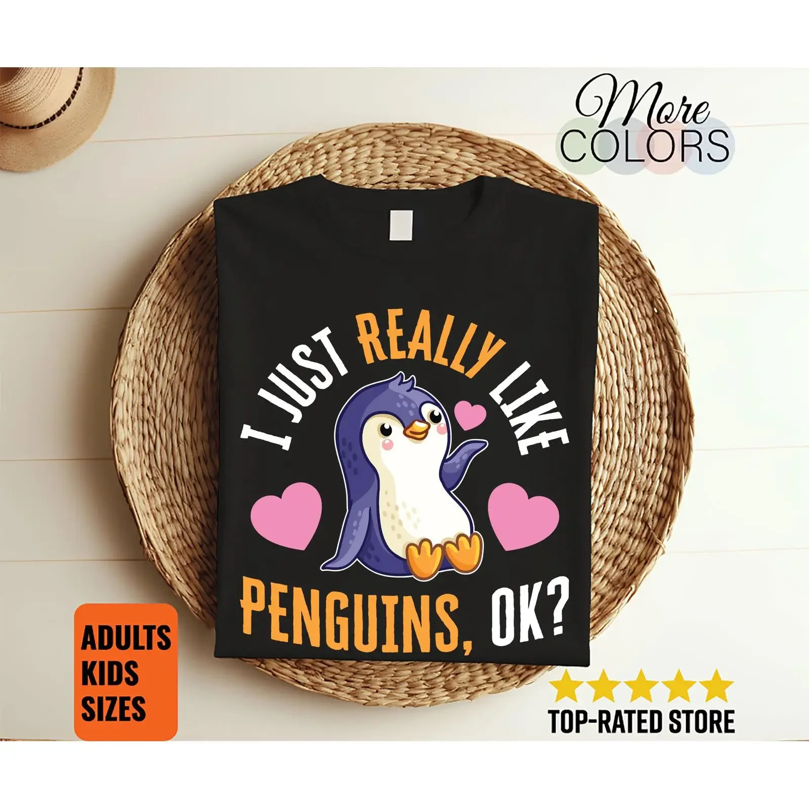 Ich mag Pinguine einfach wirklich, ok? Süßes T-Shirt für Pinguinliebhaber, Meerestiere, Zookeeper, Zoo-Kostüm, SweaT, Vintage-Stil, gewaschen, atmungsaktiv