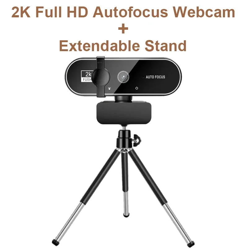 4K 2K 1080P Autofokus Webcam Full HD Kamera Web Cam für Laptop PC Windows IOS PS5 mit Mikrofon Videoanrufe Gamer Live Show