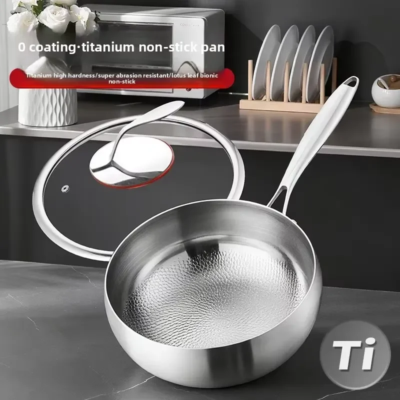 Pure Titanium Belly Pot Rust Proof Healthy Kitchen Cookware Single Double Ear Dual Purpose Design Direct From Manufacturer