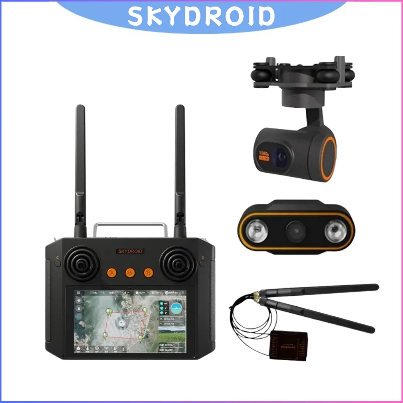 

Skydroid H12 PRO Remote Control with 3-Camera Gimbal Combo 1080P HD for Agricultural Spray Drone - UAV Crop Spraying System