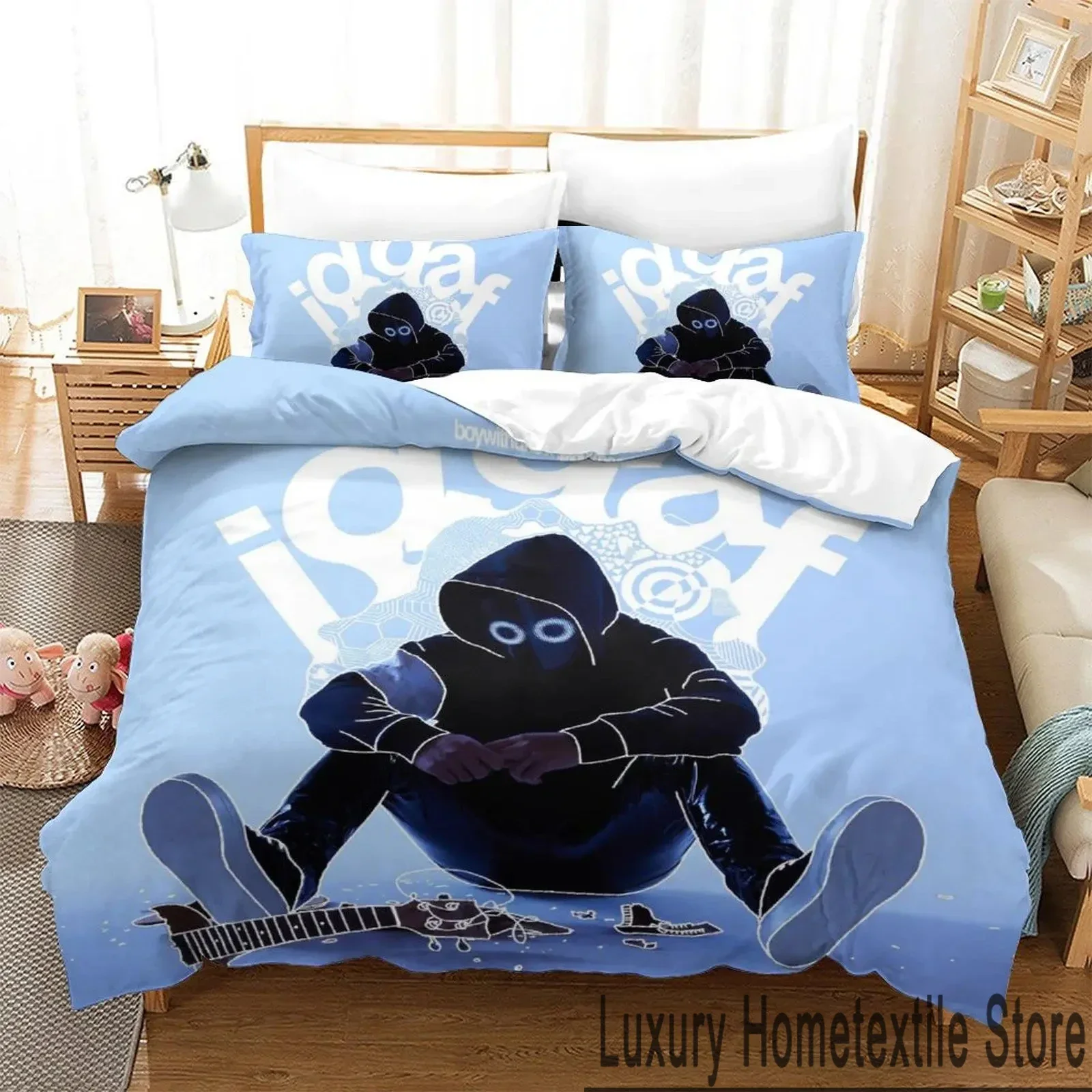 3D Print Boywithuke Bedding Set Boys Girls Twin Queen King Size Duvet Cover Pillowcase Bed boys Adult Home Textileextile