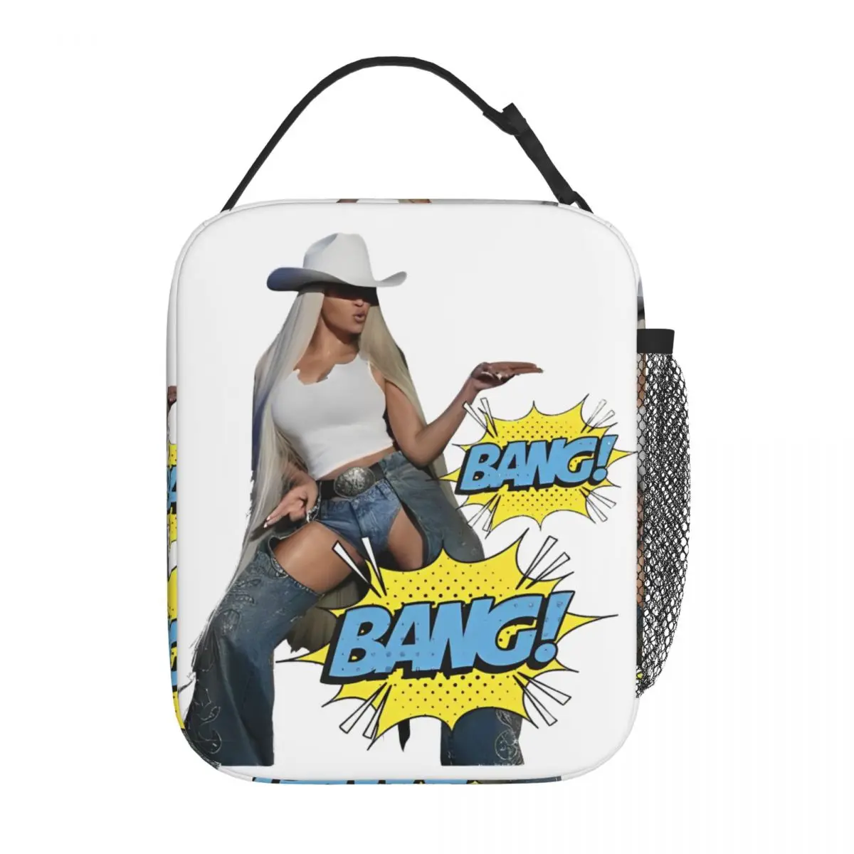 

Cowboy Carter Beyonce Album Insulated Lunch Bag Leakproof Meal Container Cooler Bag Tote Lunch Box Beach Outdoor Food Handbags