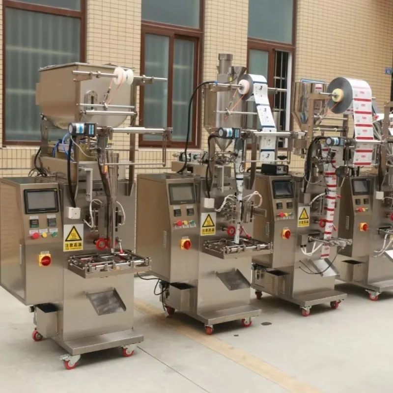 Automatic Food Granule Sugar Salt Spice Powder Pepper Flour Coffee Sachet Grain Bean Bag Small Ertical Stick Packing Machine OME