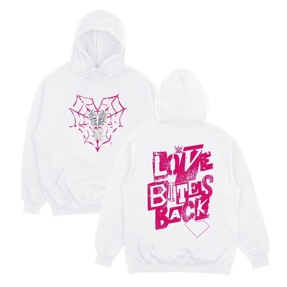 AJ Lee Love Bites هوديس عتيق ملابس شارع عالية كبيرة الحجم للنساء والرجال بلوفرات بأكمام طويلة ملابس خارجية Y2K للخريف