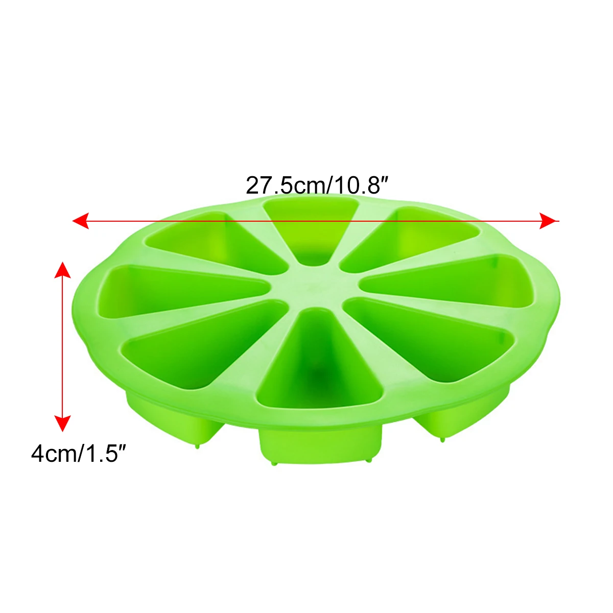 2024 New Silicone 8 Holes Orange Shaped Pizza Pan Fondant Pastry Scone Pans Tools Cake Oven Bread Bakeware Cake Mould