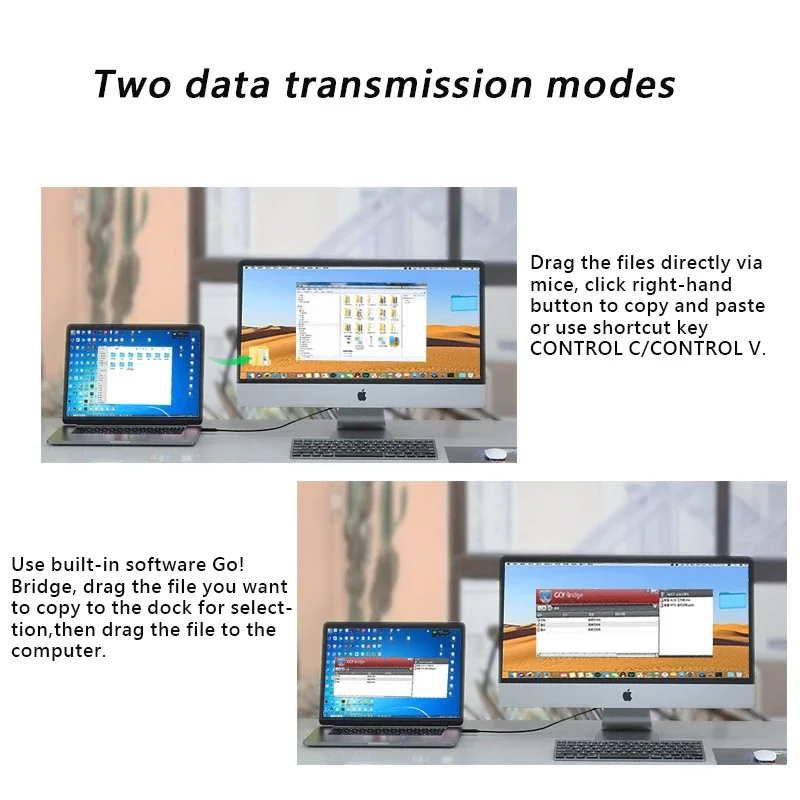 USB3.0 Type-C High Speed 5Gbps PC To PC Online Share Sync Link Net Direct Data File Transfer Bridge Easy Copy Between 2 Computer