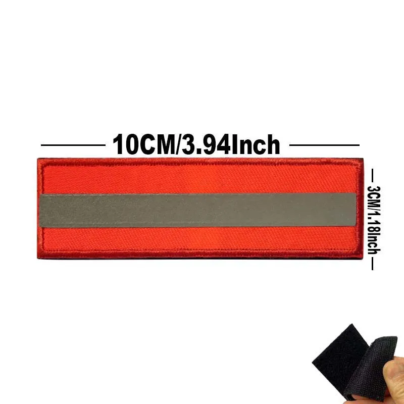 عاكس سلامة قطاع الإنقاذ شارة بقع مع حلقة هوك ، العسكرية التكتيكية شعار حقيبة الظهر سترة زين الملابس ملصقات #5