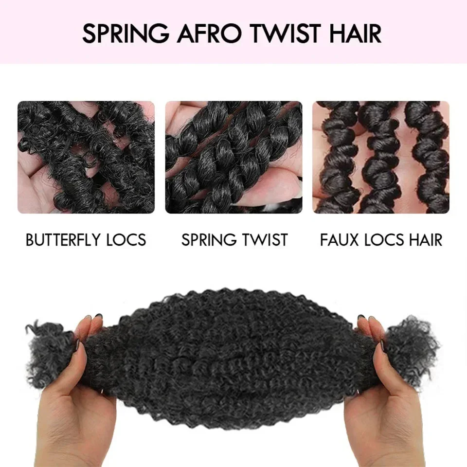 Kinky Krullend Twist Gehaakt Vlechthaar 100% Echt haarbundels Strak Krullend Echt haar Bulks 1 STKS / 50G Afro Kinky Krullend Bulk
