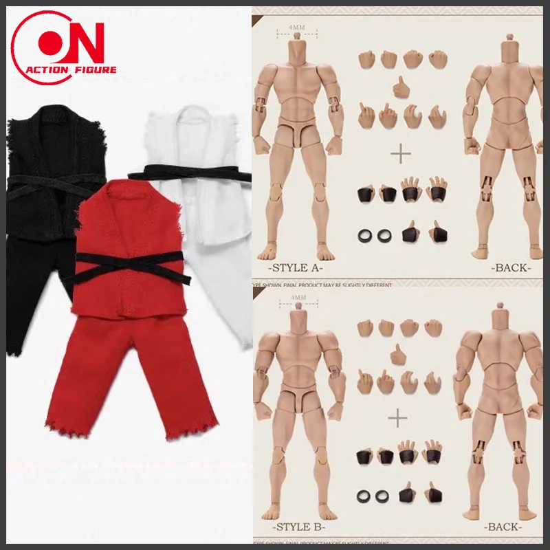 2024 Q4 TUNSHI STUDIO 1/12 Scale Action Male Body TS-MB-001/TS-MB-002 With Normal Arms/Strong Arms Soilder Body