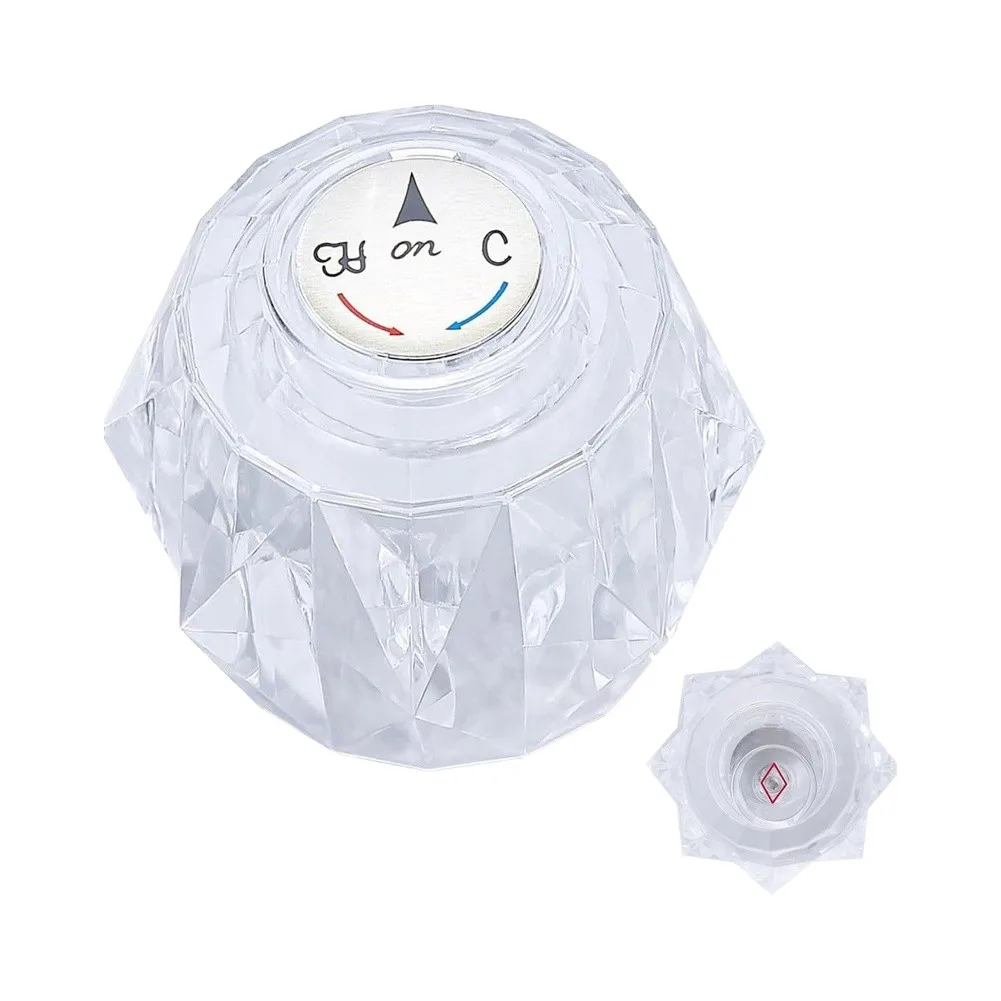 Shower Tub Handle for 600 Series Faucet Repair Kit Compatible with Single Handle Shower Valves Transparent Design