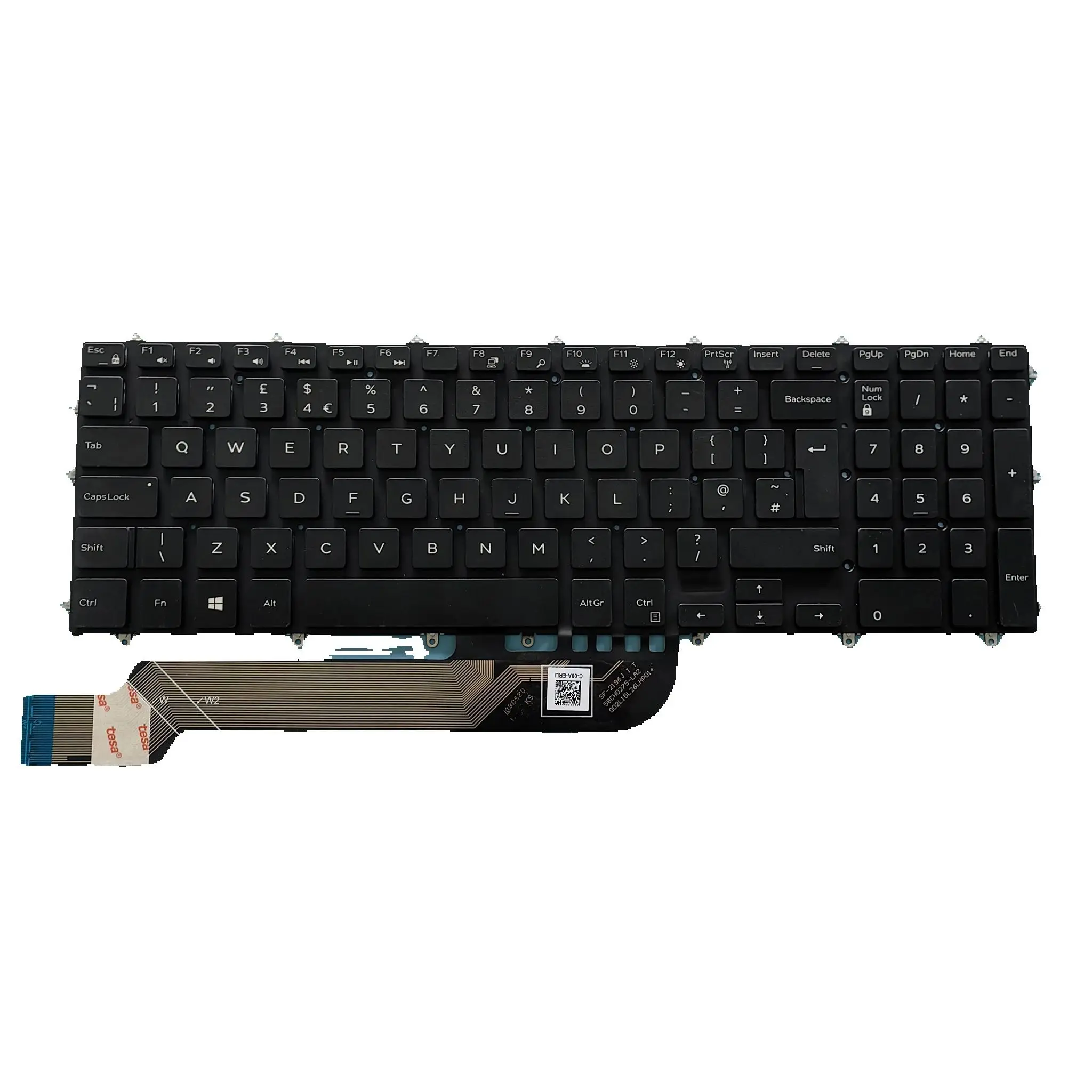 

Новая клавиатура с подсветкой ORG UK GB для DELL Inspiron 3580 5565 5767 7566 7577 7780 Vostro 5568 Latitude 3590 09J9KG