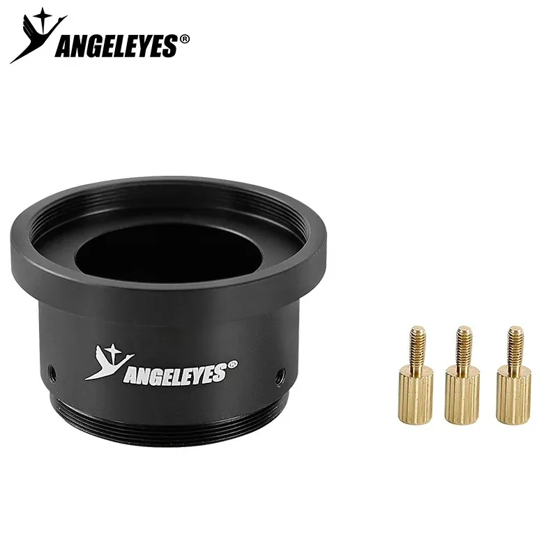 Angeleyes M48 to 1.25 Inch Three Screw Locking Photography Sleeve for Telescopes Astronomical Accessories Bird Watching