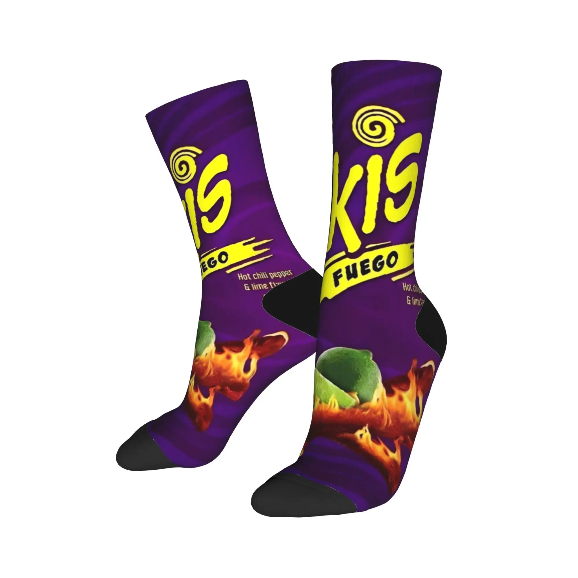 

Cartoon Snack Print Socks Men Women Polyester Takis Socks High Quality Spring Summer Autumn Winter Middle Tube Stockings Gifts