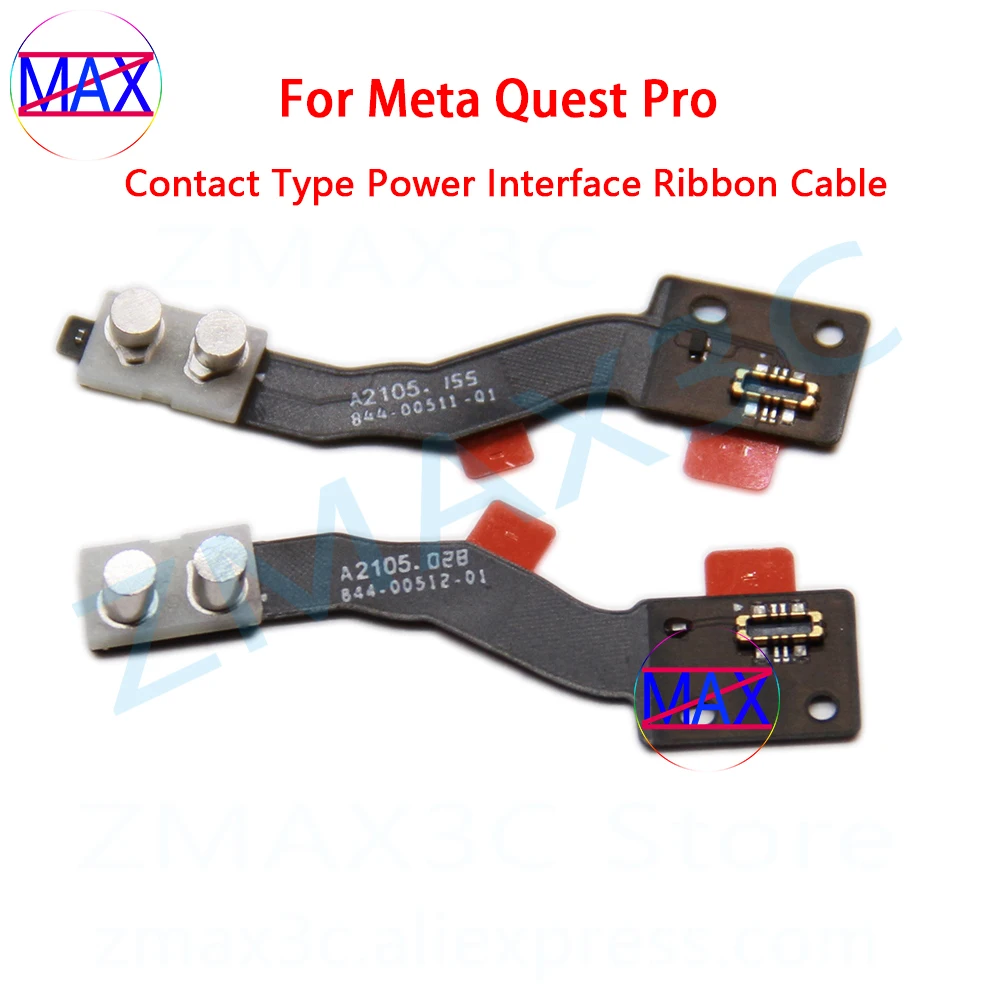 Cable de cinta de interfaz de alimentación tipo contacto Original para auriculares Meta Quest Pro VR, puerto de carga Pin Pogo, Cable flexible de repuesto