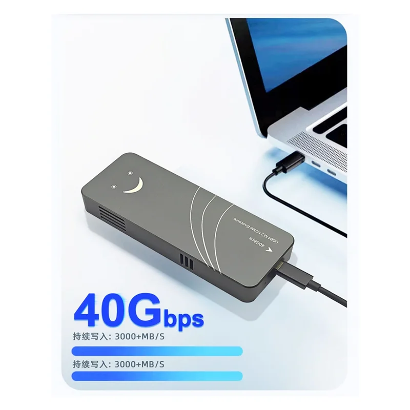 

Новый! Корпус для жесткого диска USB 4.0 SSD M2 NVME, 40 Гбит/с, 4 ТБ, M-Key B + M-Key, алюминиевый внешний корпус NVME, поддержка жесткого диска M.2 NVME 2280