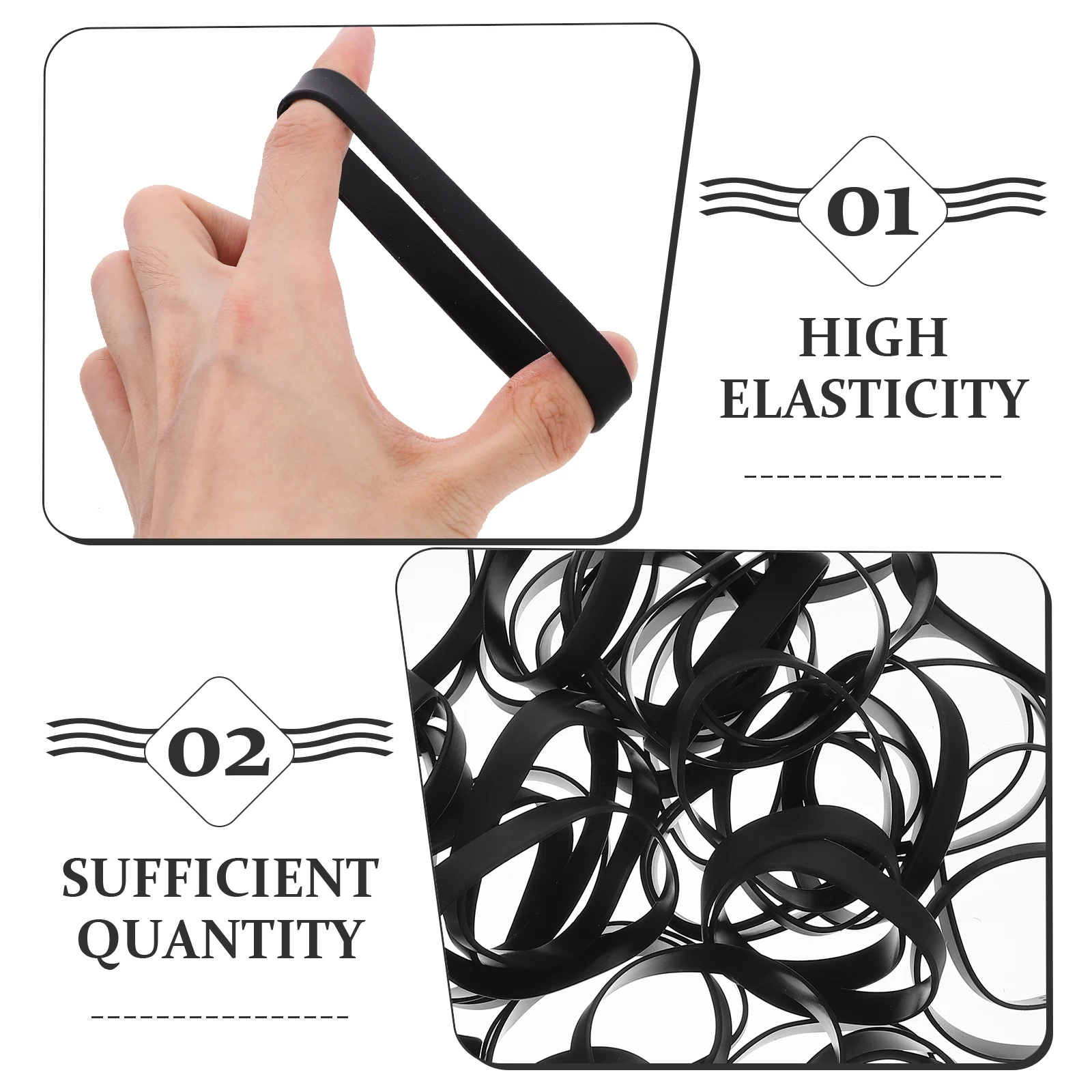 

50pcs Silicone Stretchable Wristbands Skin-Friendly Comfortable Bracelets For Party Theme Events Multi-Function Elastic Hand