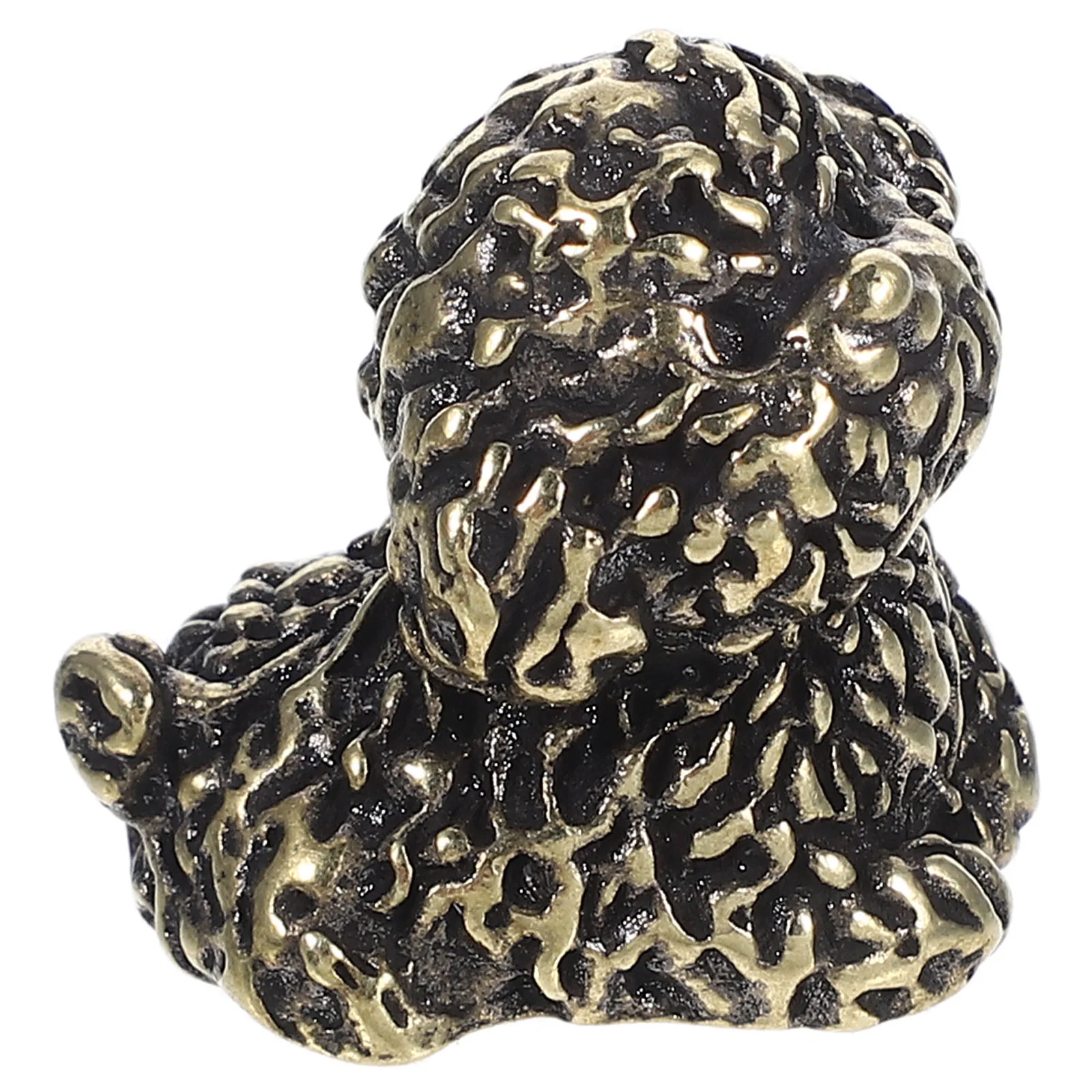 

Puppy Statue Miniature Solid Dog Figurine Adorable Decorative Object for Desk Cabinet Small Spaces Vintage for Desk