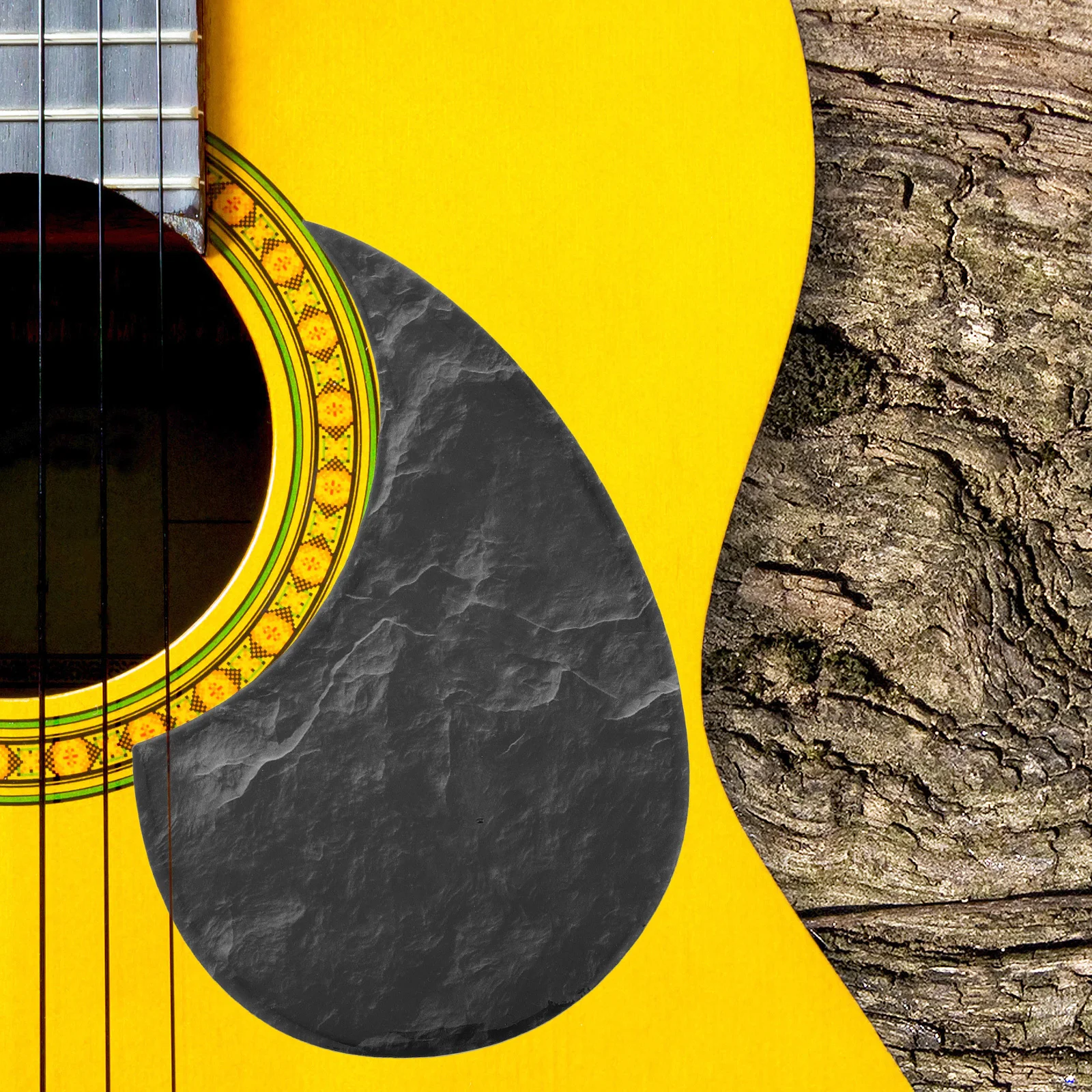 

Thickened Guitar Pickguard Sticker for Acoustic Folk Scratch Self Adhesive Universal Fit Guard Protector