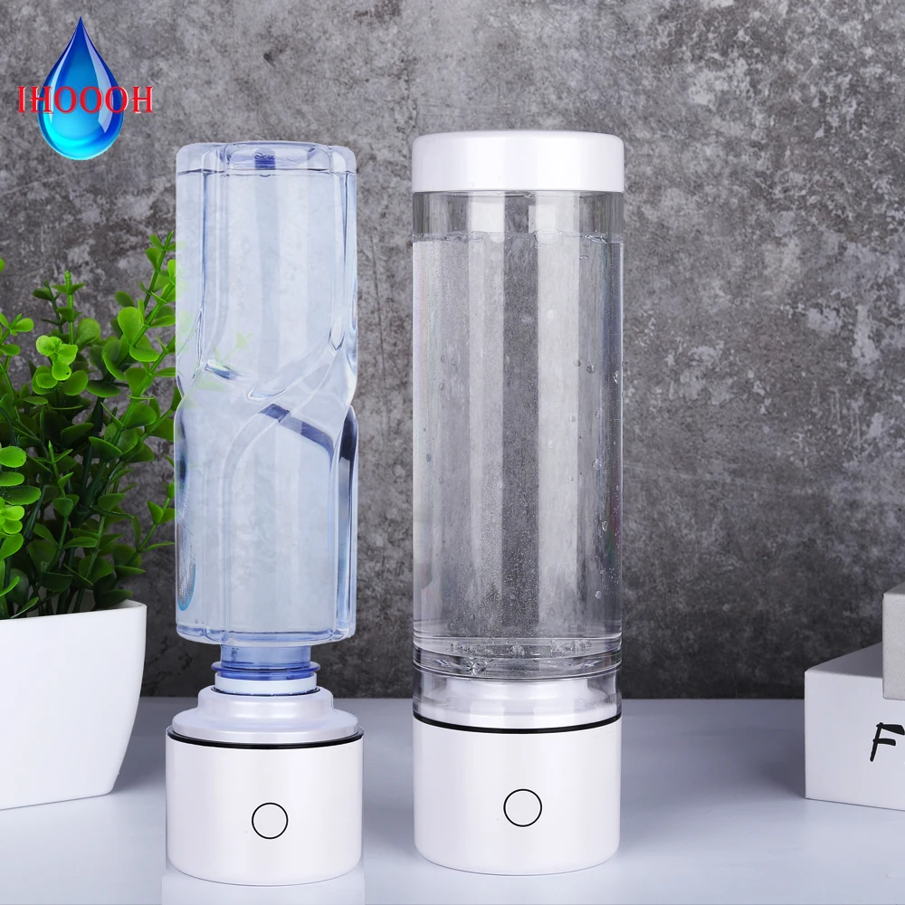 Portable Quantum Rich Hydrogen Water Generator Bottle Anti Aging Electrolysis Ionizer Nano Alkaline H2 Water Cup H2 Respiratory