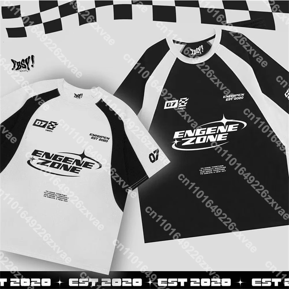 

2025 Uomini Vendita Calda Nuovo YBSY Enhypen Y2K T-Shirt Donne di Estate Tee Manica Corta Magliette E Camicette Camicie