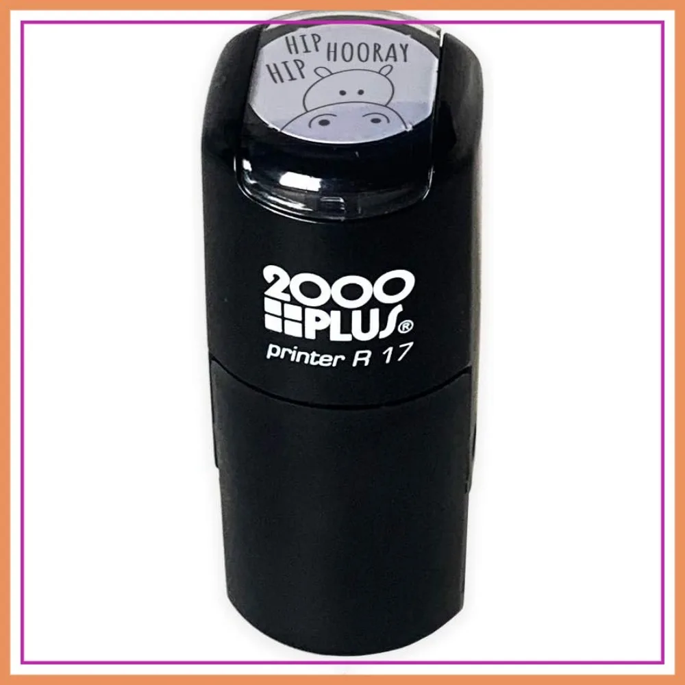 

2000+ Self Inking Teacher Stamper, Black Imprint Planner Worksheet Stamp, Hippo Design
