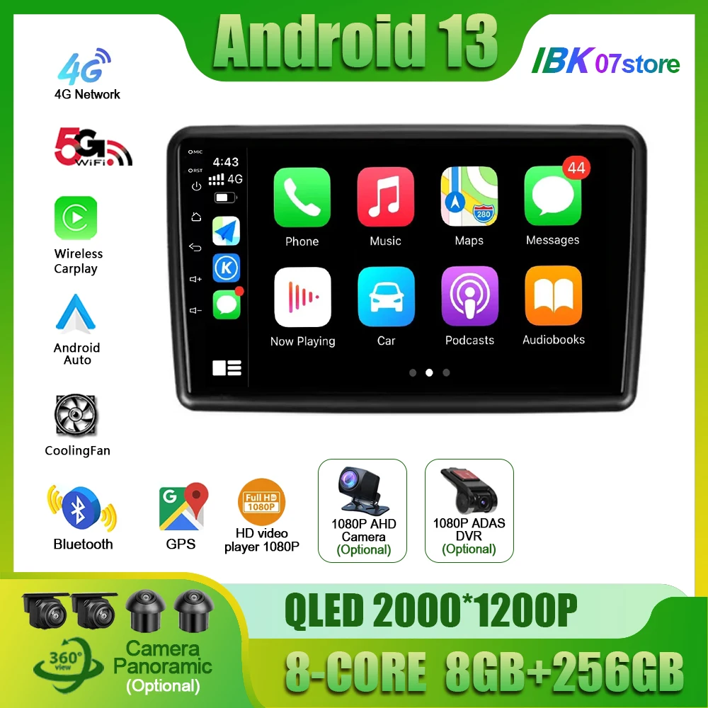 

For Honda Mobilio BRV Amaze 2013 - 2020 Android 13 CarPlay Car Radio Multimedia Video GPS Navigation car intelligent systems 4G