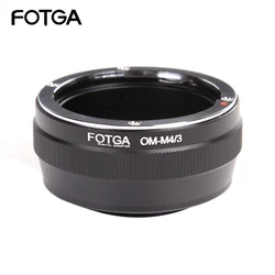 FOTGA Adapter For Olympus OM Lens to M4/3 Camera Panasonic GF7 Olympus E-M10III Lens Adapters Aluminum Photography Accessories