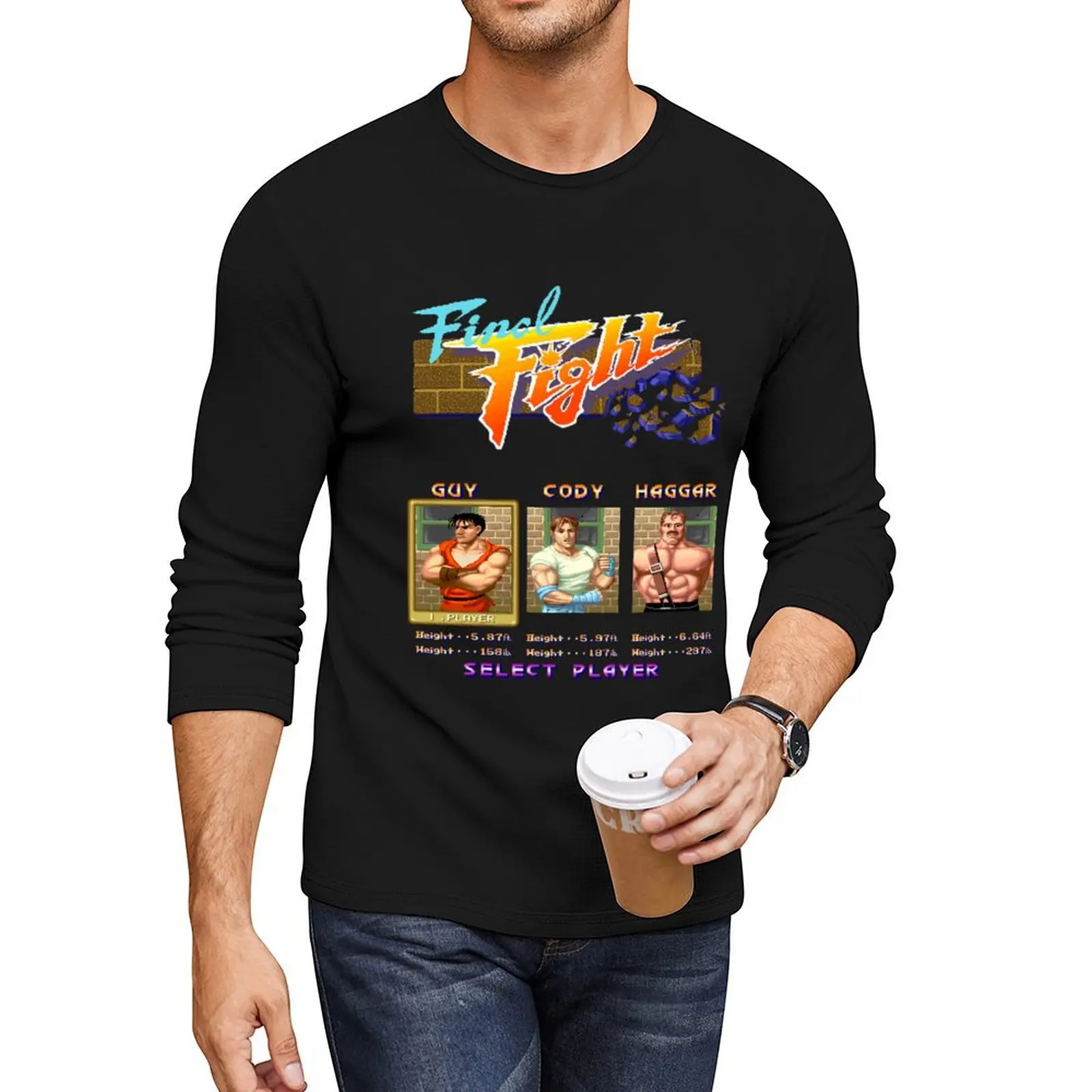 Final Fight Select Long T-Shirt new edition t shirt slim fit t shirts for men