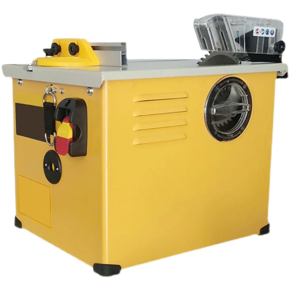 Household Integrated Precision  Solid Wood Composite Laminate Floor Cutting Machine,2300w Dust-Free Woodworking Table Saw