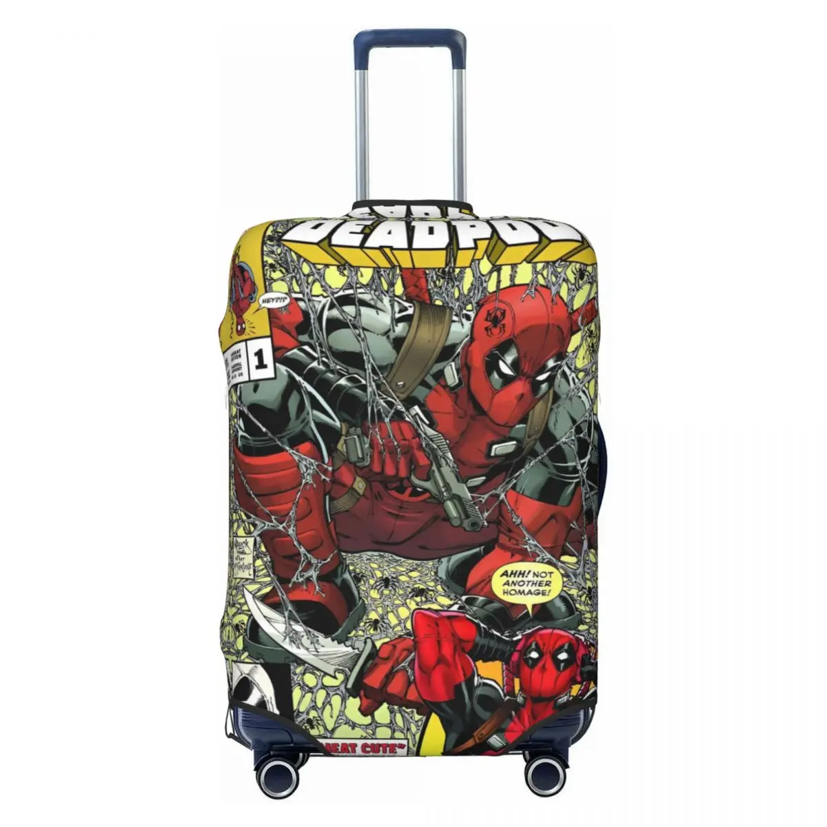 Deadpool Cartoon Travel Luggage Cover Suitcase Protector Fits 18-32 Inch Luggage