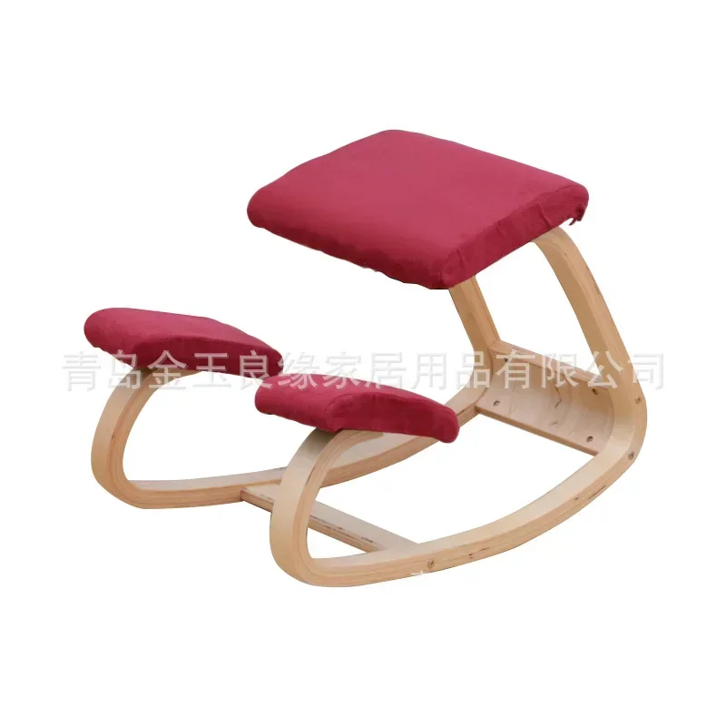 Original Ergonomic Kneeling Chair Stool Home Office Furniture Ergonomic Rocking Wooden Kneeling Computer Posture Chair Design ZM