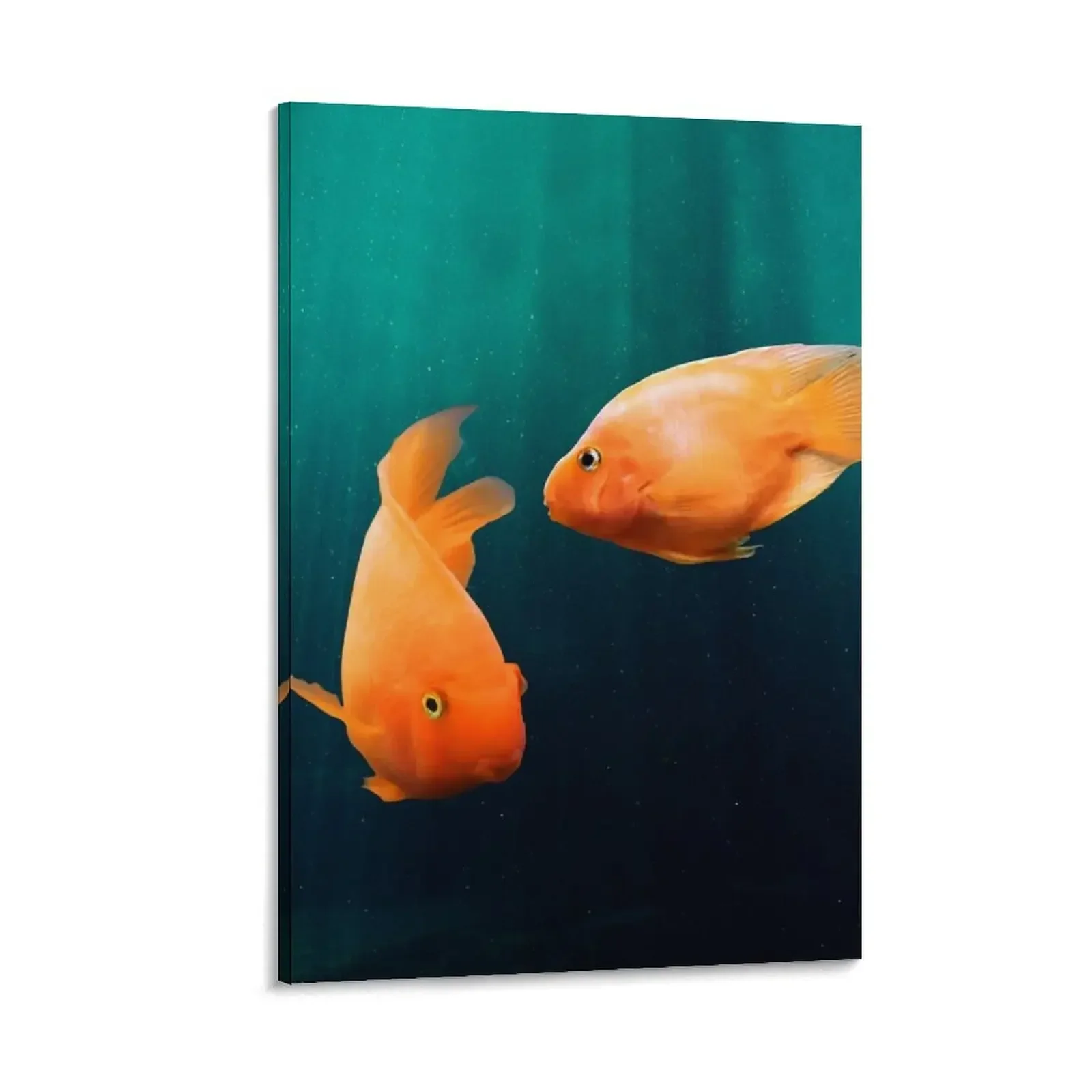 

RED BLOOD PARROT FISH - WATCHING YOU, WATCHING ME! Canvas Painting wallpapers home decor home decor interior